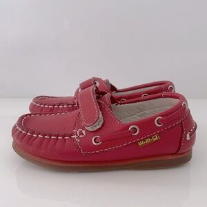 Marine W.A.G. Boys Red Moccasins Size 25